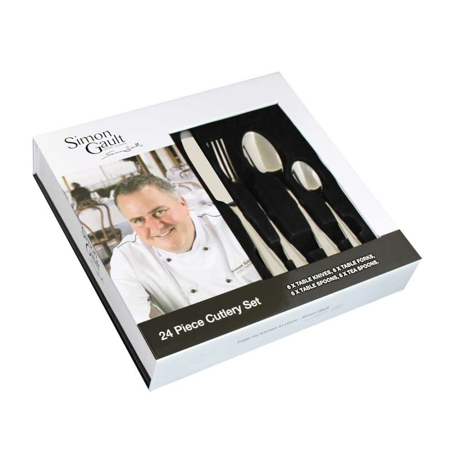 Dining And Entertaining * | Simon Gault Cutlery 24 Piece Set Affordable Price