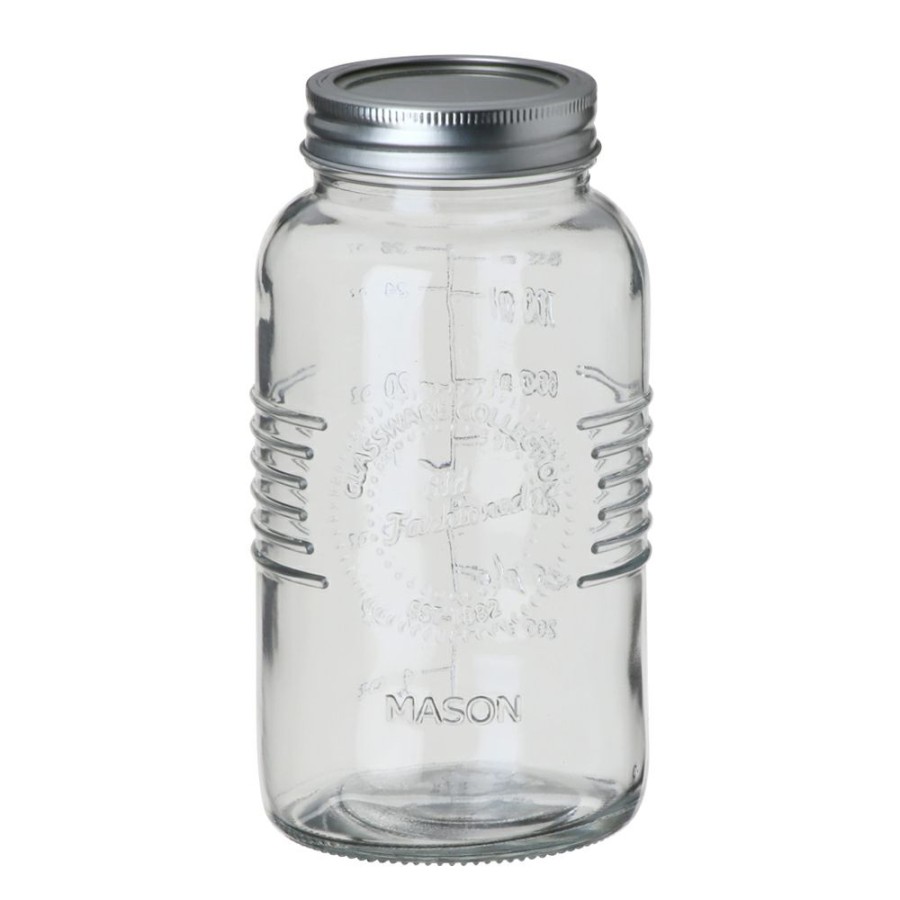 Kitchen * | Simon Gault Of Preserve Mason Jar 70Mm Lid 1 Litre Cheap Online