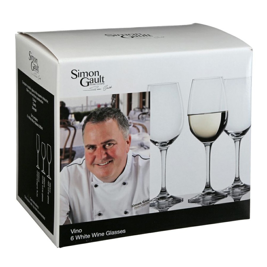 Dining And Entertaining * | Simon Gault Vino Vino White Wine Glass 280Ml Set Of 6 Unique Style