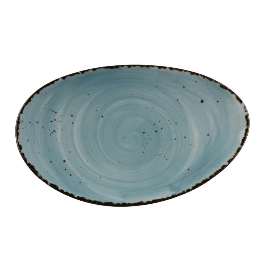 Dinnerware * | Simon Gault Cafe Series Blue Plate 20Cm Excellent Quality