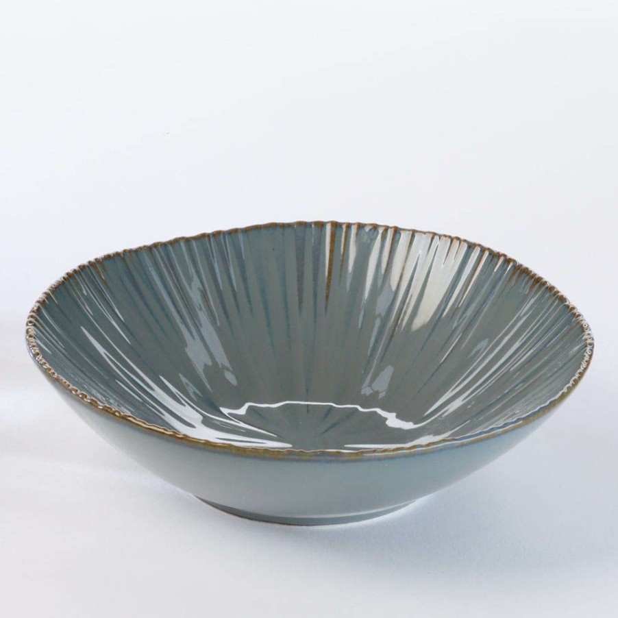 Dinnerware * | Simon Gault Aurora Grey Soup Plate 20Cm Sale Online