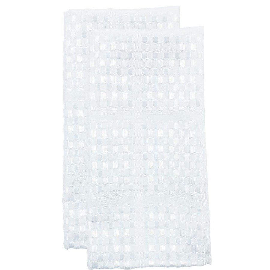 Napery * | Simon Gault Check White Napkin 45X45Cm 2Pk Discount