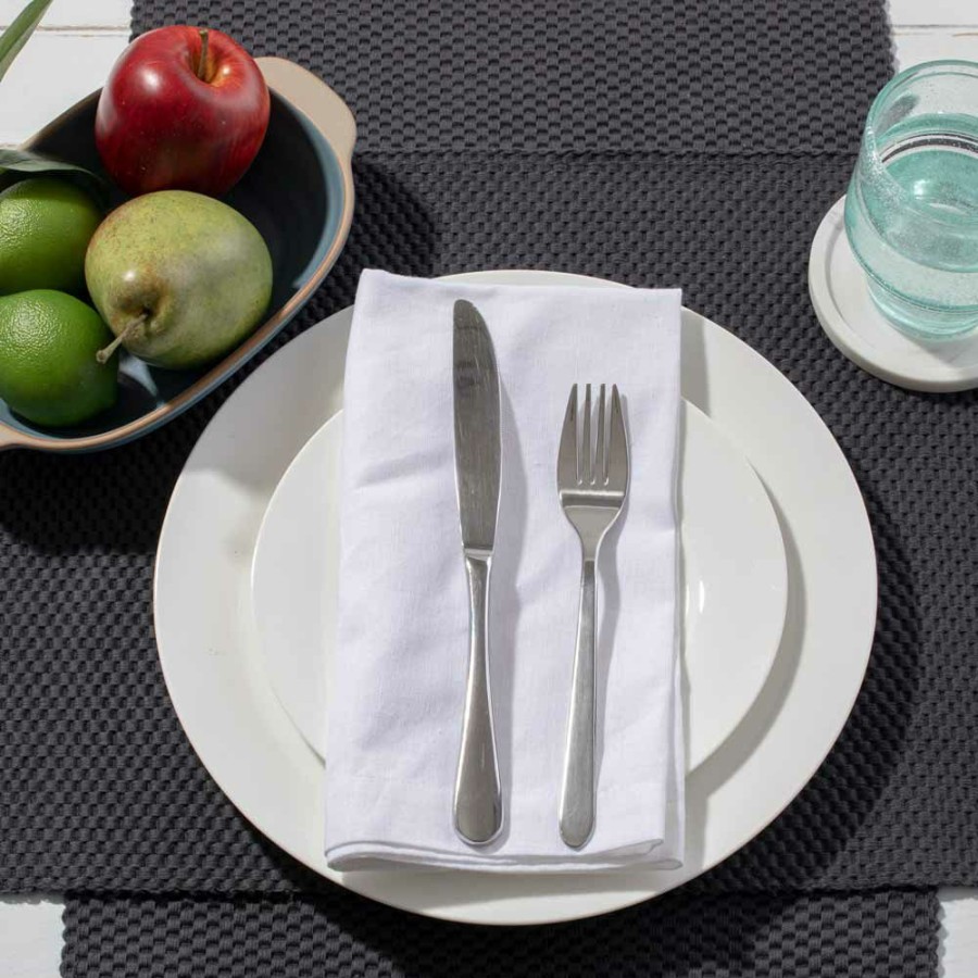 Napery * | Simon Gault Ribbed Placemat Periscope Excellent Quality