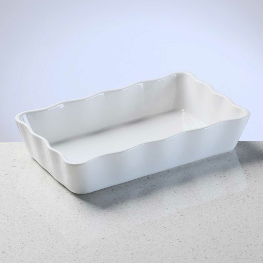 Bakeware * | Simon Gault Provence Fluted Rectangle Baker 24Cm Shoping Model