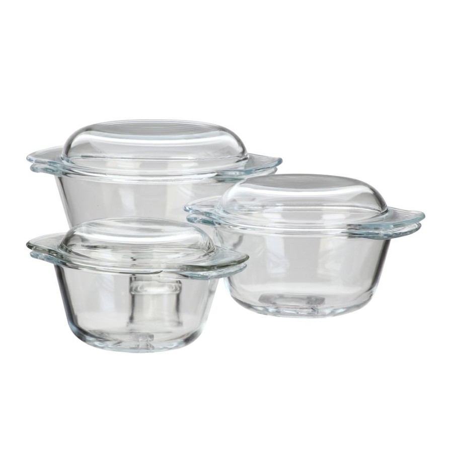 Bakeware * | Simon Gault Casseroles 0.75L 1L & 1.4L Set Of 3 Competitive Price