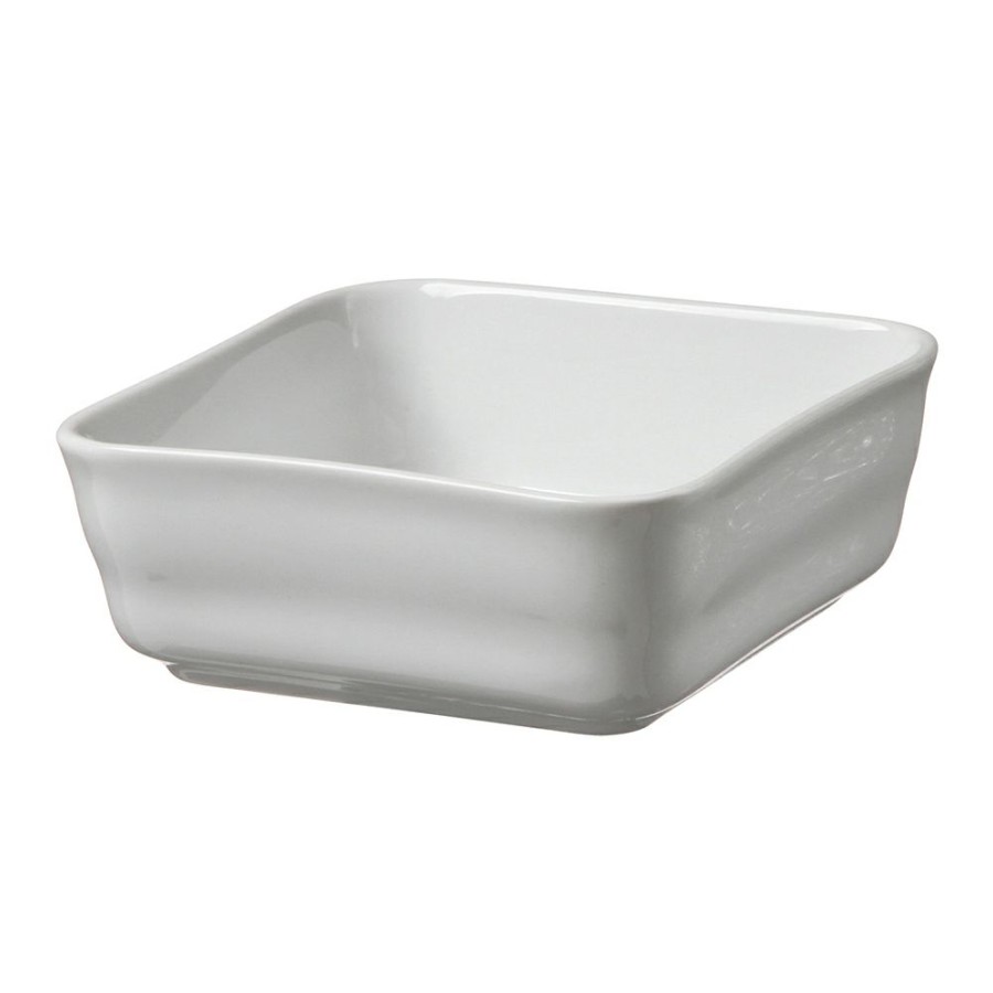 Bakeware * | Simon Gault Provincial Square White Baker 15.5Cm Affordable Price