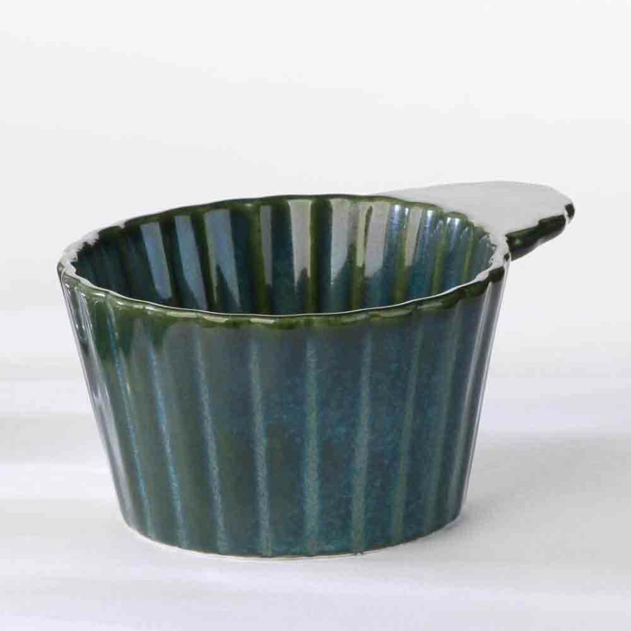 Dinnerware * | Simon Gault Soul Kitchen Green Handled Ramekin 7.7Cm Cheap Online