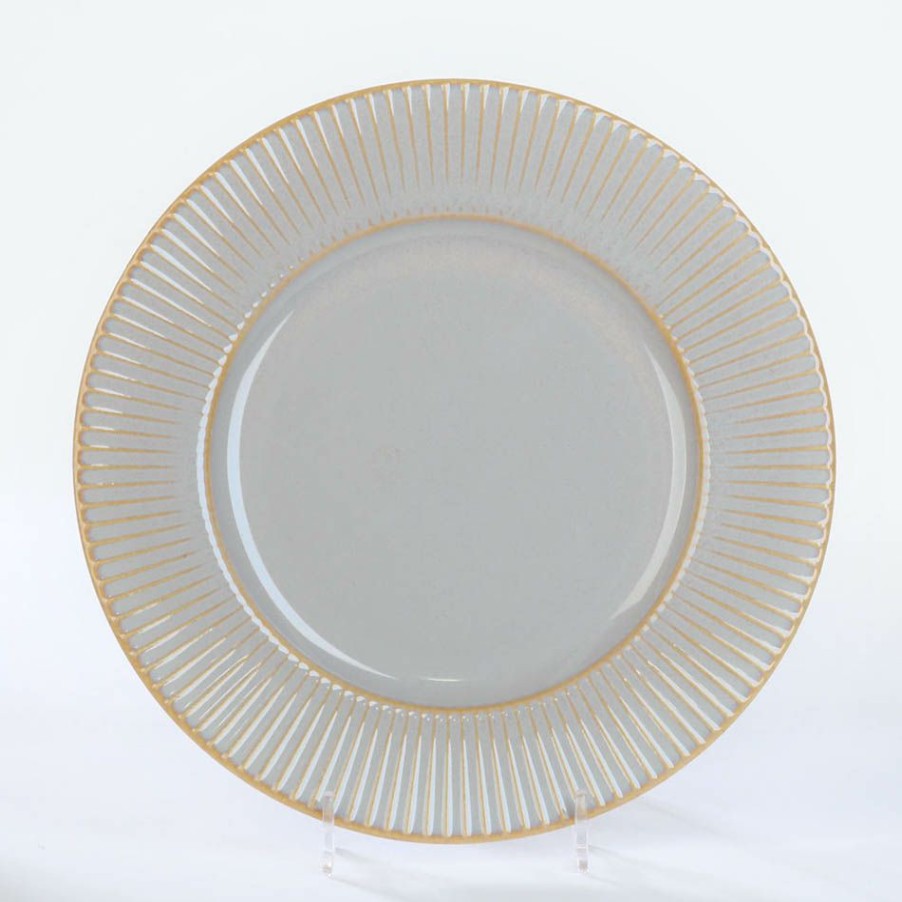 Dinnerware * | Simon Gault Imperial Light Grey Side Plate 21Cm Clearance