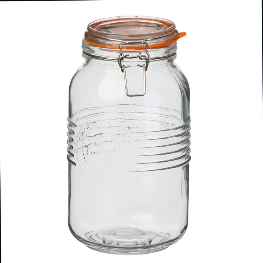 Kitchen * | Simon Gault Of Preserve S/S Clip Top Jar W/Silicon Ring 3L Shoping Model