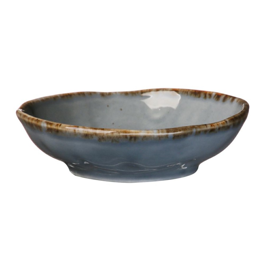 Dinnerware * | Simon Gault Organics Series Ii Blue Dipping Dish 8.9Cm Sale Merchandise