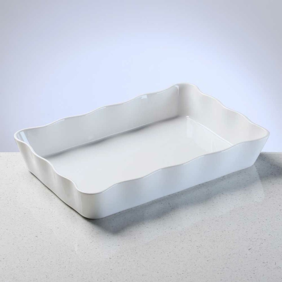 Bakeware * | Simon Gault Provence Fluted Rectangle Baker 33Cm Glamor Model