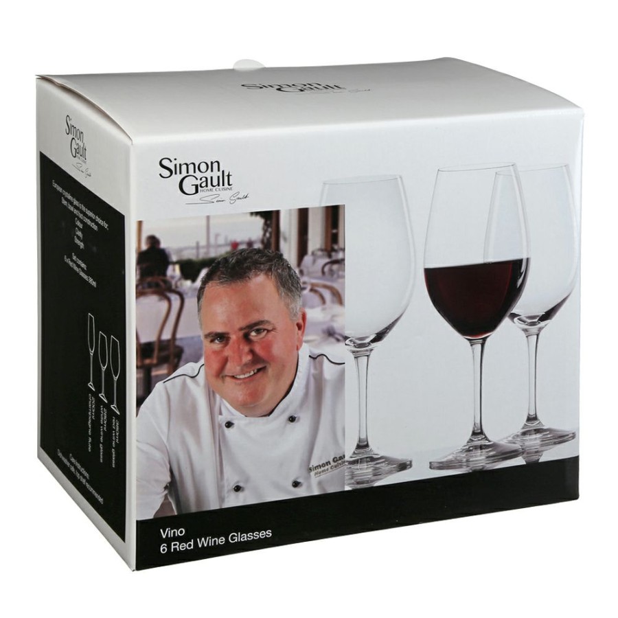 Dining And Entertaining * | Simon Gault Vino Vino Red Wine Glass 380Ml Set Of 6 Excellent Quality