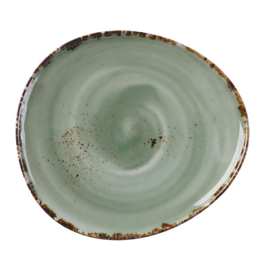 Dinnerware * | Simon Gault Cafe Series Speckle Side Plate Green 22Cm New Models