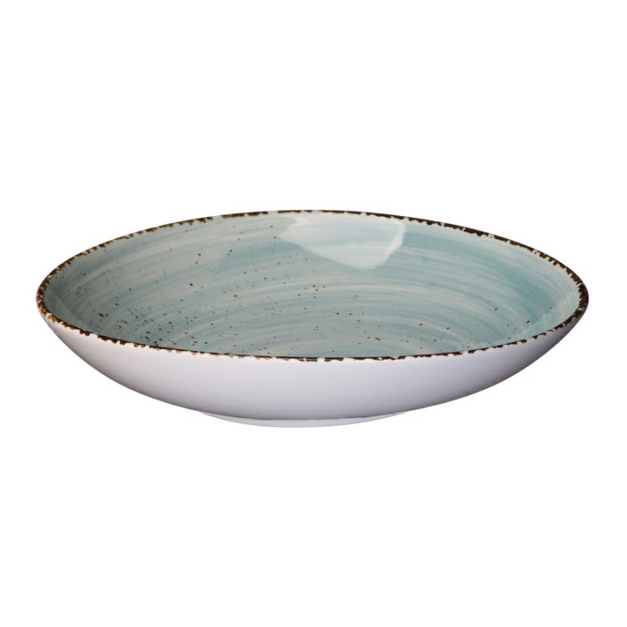 Dinnerware * | Simon Gault Cafe Series Blue Salad Bowl 26Cm Shoping Model